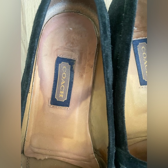 Coach Black Suede Women’s Slip-On Loafers - Picture 8 of 11